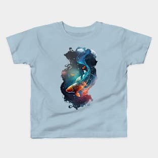 Swimming Through the Galaxy Kids T-Shirt